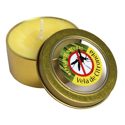 Vela de Citronela Lata Redonda - 3 Cm X 7 Cm