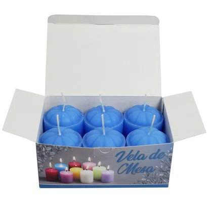 Vela de Mesa Azul
