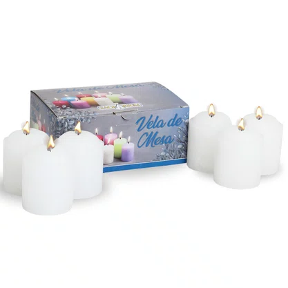 Vela de Mesa Branca