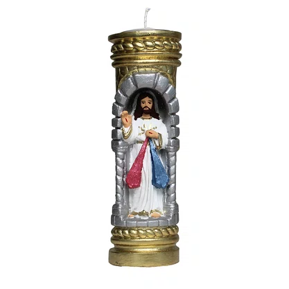 Vela Esculpida Gruta Jesus Misericordioso