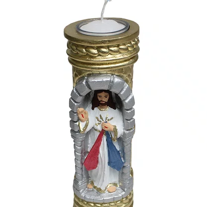 Vela Esculpida Gruta Jesus Misericordioso
