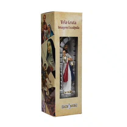 Vela Esculpida Gruta Jesus Misericordioso