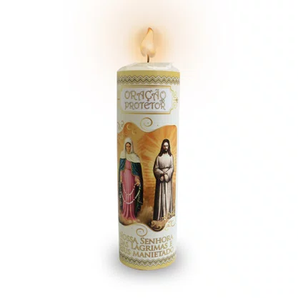 Vela Oração ao Protetor Nossa Senhora das Lágrimas e Jesus Manietado