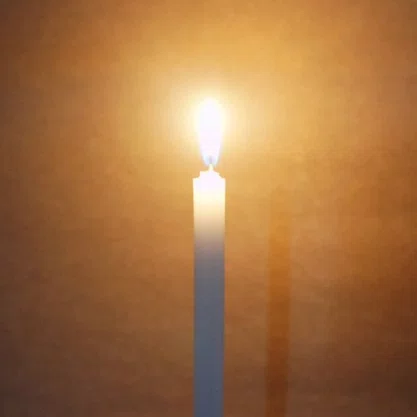 Vela Palito Fina Branca
