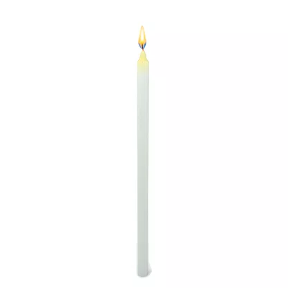 Vela Palito Fina Branca