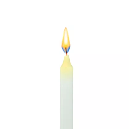 Vela Palito Fina Branca