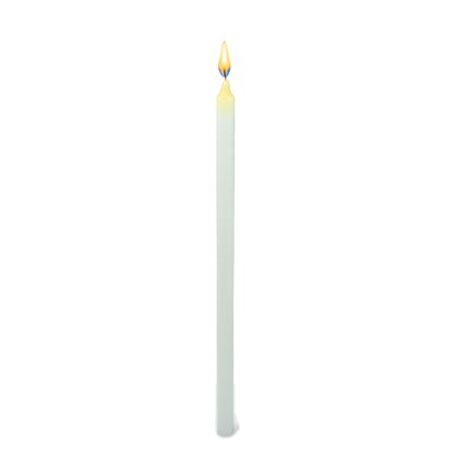 Vela Palito Fina Branca