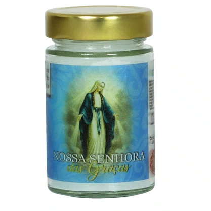 Vela Vidro Perfumada Nossa Senhora das Graças