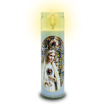 Vela Vidro Altar Nossa Senhora de Fátima