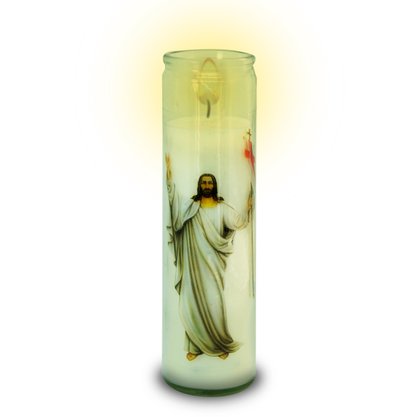 Vela Vidro Altar Ressuscitado