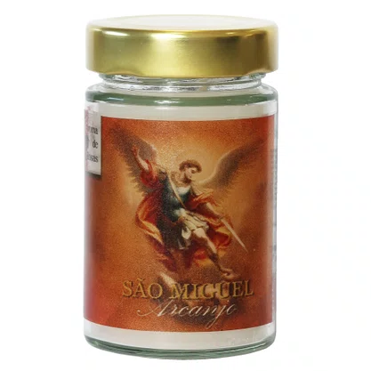 Vela Vidro Perfumada São Miguel Arcanjo