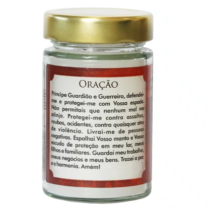 Vela Vidro Perfumada São Miguel Arcanjo