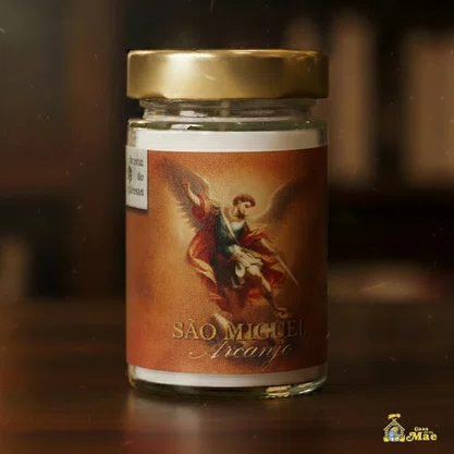 Vela Vidro Perfumada São Miguel Arcanjo