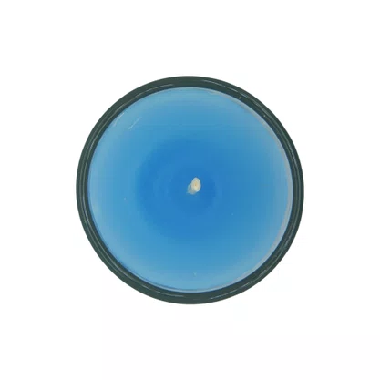 Vela Vidro Decorativa Azul - 6 cm x 5 cm