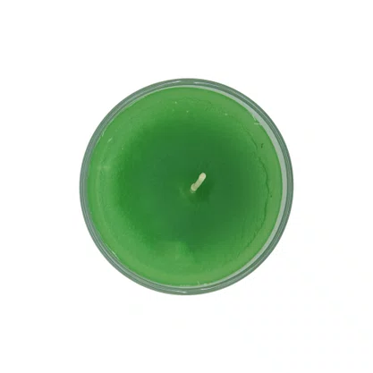 Vela Vidro Decorativa Verde - 5,5 cm x 7,5 cm