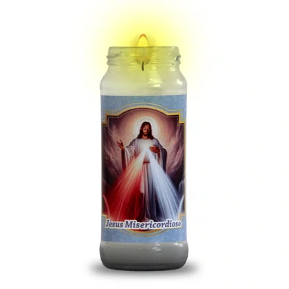 Vela Vidro Jesus Misericordioso