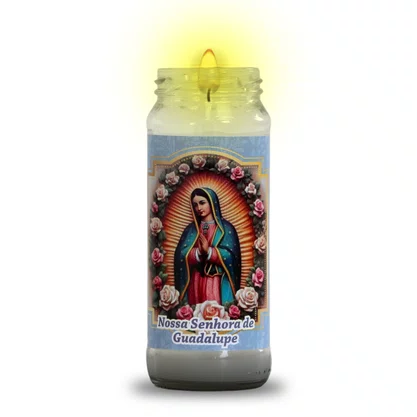 Vela Vidro Nossa Senhora de Guadalupe