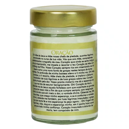 Vela Vidro Perfumada Nossa Senhora das Lágrimas