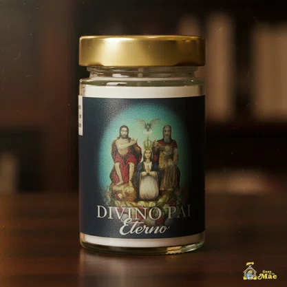 Vela Vidro Perfumada Divino Pai Eterno