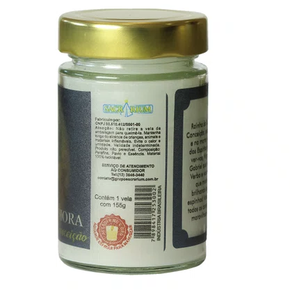 Vela Vidro Perfumada Nossa Senhora da Imaculada Conceição
