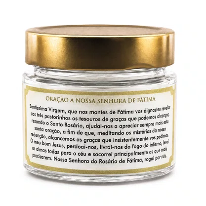 Vela Vidro Perfumada Nossa Senhora de Fátima