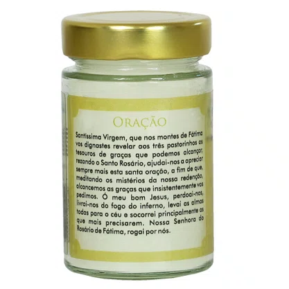 Vela Vidro Perfumada Nossa Senhora de Fátima