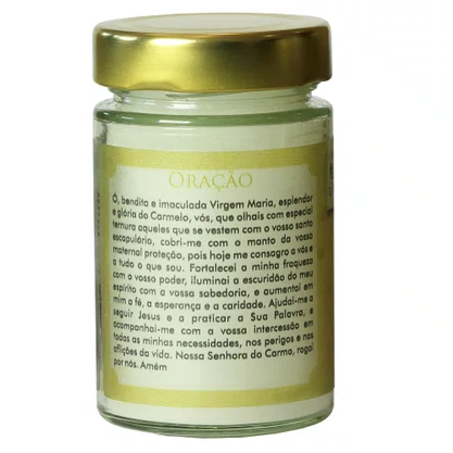 Vela Vidro Perfumada Nossa Senhora do Carmo