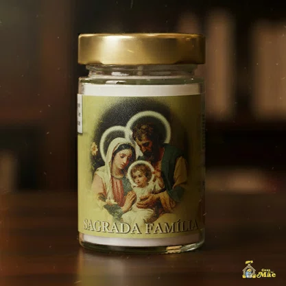 Vela Vidro Perfumada Sagrada Família