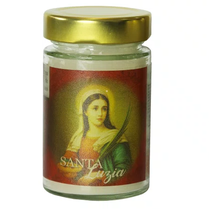 Vela Vidro Perfumada Santa Luzia