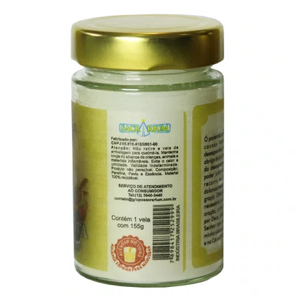 Vela Vidro Perfumada Santa Rita de Cássia