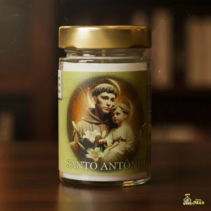 Vela Vidro Perfumada Santo Antônio
