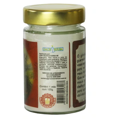 Vela Vidro Perfumada São Jorge