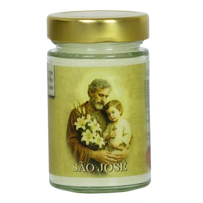 Vela Vidro Perfumada São José