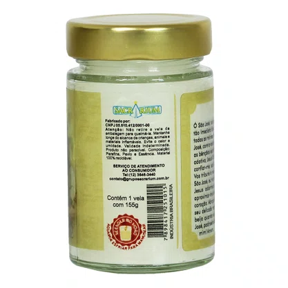 Vela Vidro Perfumada São José