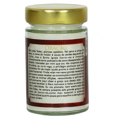 Vela Vidro Perfumada São Judas