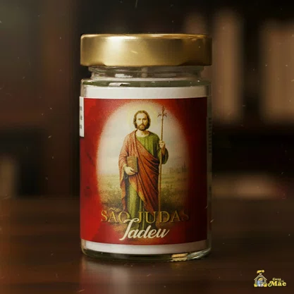 Vela Vidro Perfumada São Judas