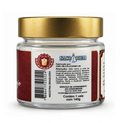 Vela Vidro Perfumada São Miguel Arcanjo
