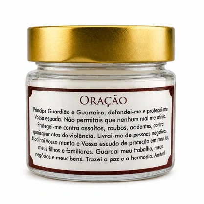 Vela Vidro Perfumada São Miguel Arcanjo