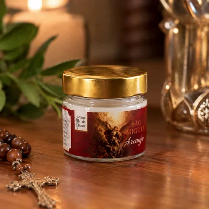 Vela Vidro Perfumada São Miguel Arcanjo