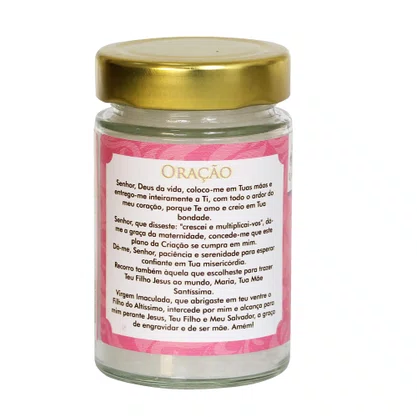 Vela Vidro Perfumada Sonho Materno