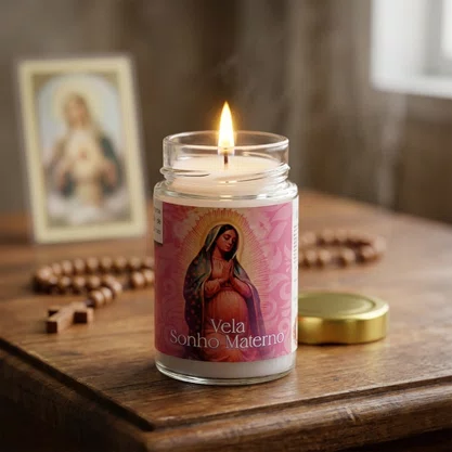 Vela Vidro Perfumada Sonho Materno