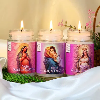Vela Vidro Perfumada Vida Materna