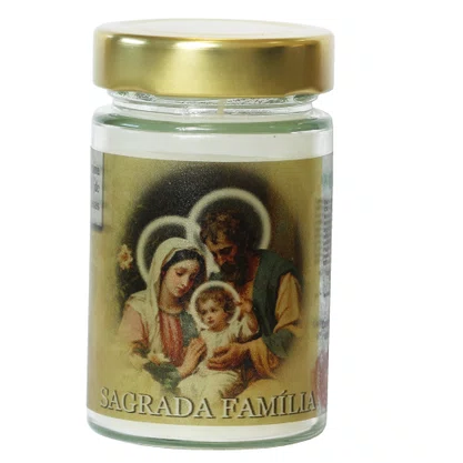 Vela Vidro Perfumada Sagrada Família