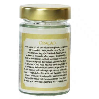 Vela Vidro Perfumada Sagrada Família