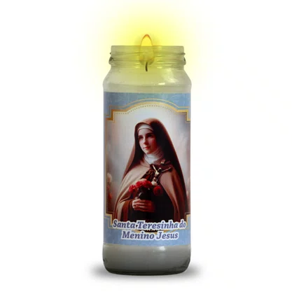 Vela Vidro Santa Teresinha