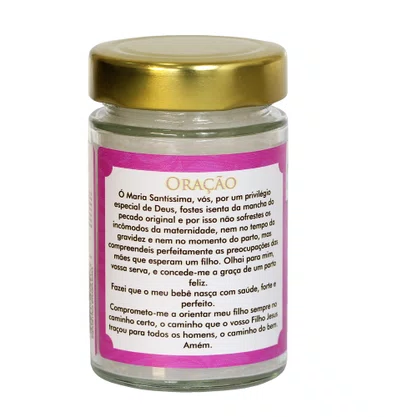 Vela Vidro Perfumada Vida Materna