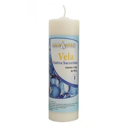 Vela Votiva F Sacrarium Branca - Caixa com 24 unidades