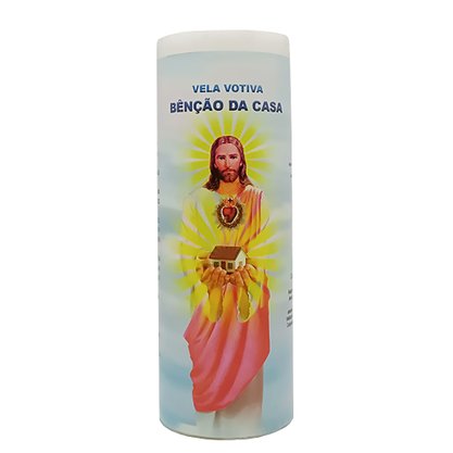 Vela Votiva G Premium Benção da Casa