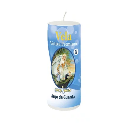 Vela Votiva G Premium Anjo da Guarda