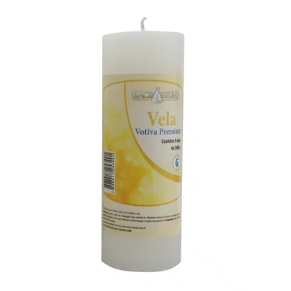 Vela Votiva G Premium Branca - Caixa com 24 unidades